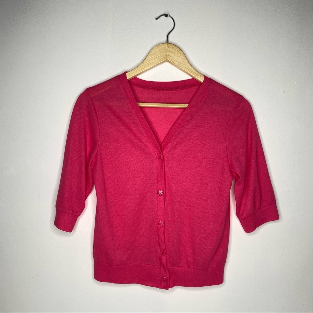 Bright Pink Cardigan Size S